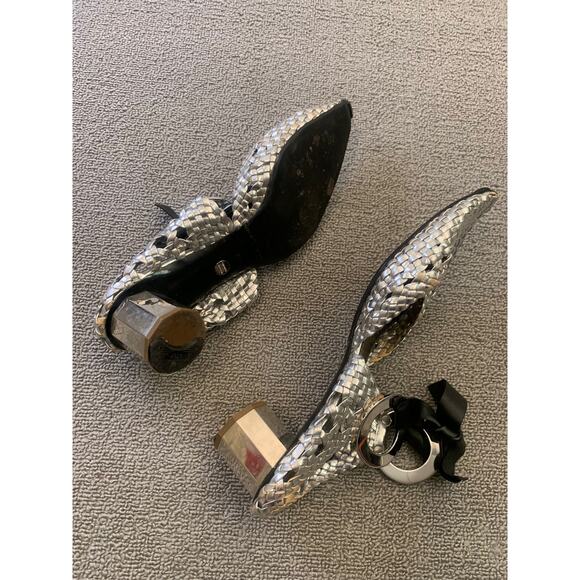 PROENZA SCHOULER Women 40.5 Silver Heel Shoes - Picture 11 of 16